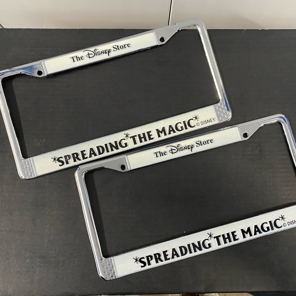 The Disney Store license plate frames